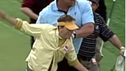 WATCH: Who remembers when a FIGHT broke out at The American Express on PGA Tour?